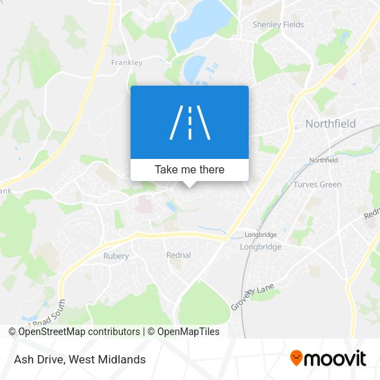Ash Drive map