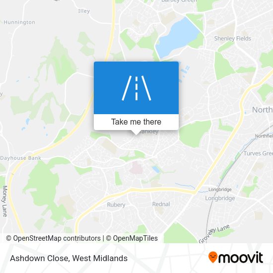Ashdown Close map