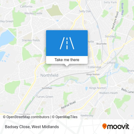 Badsey Close map
