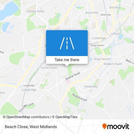 Beach Close map