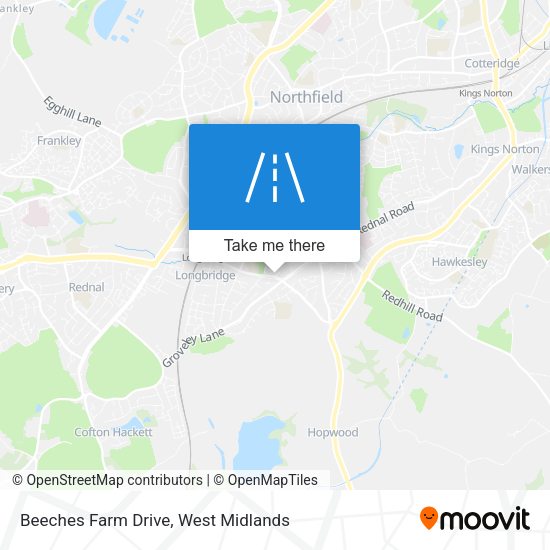 Beeches Farm Drive map