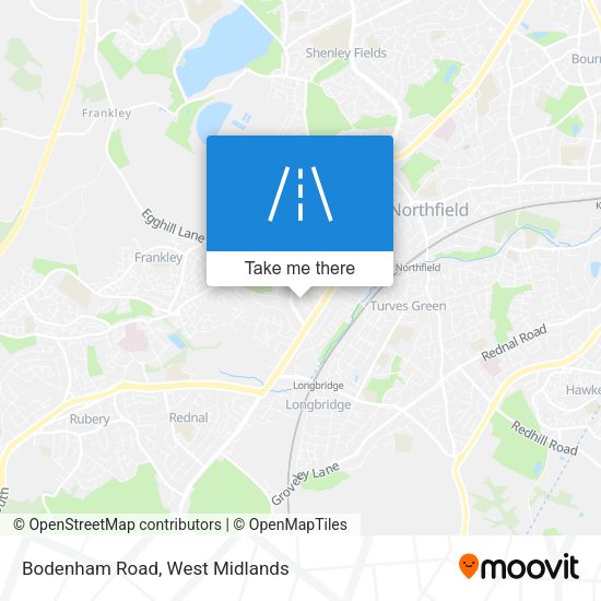 Bodenham Road map