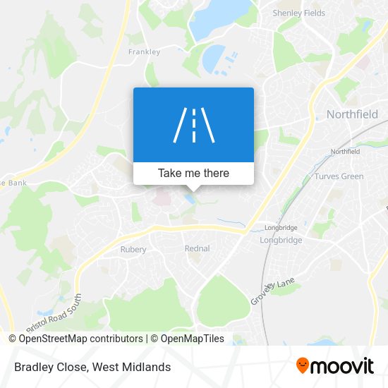 Bradley Close map