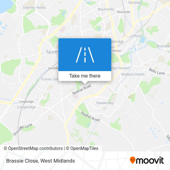 Brassie Close map