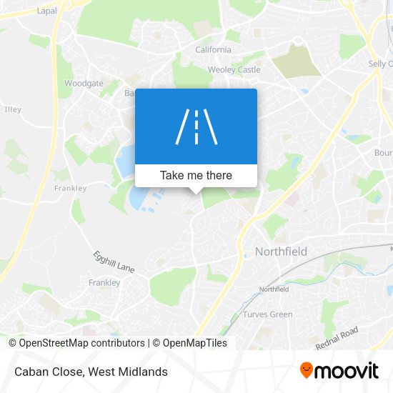 Caban Close map