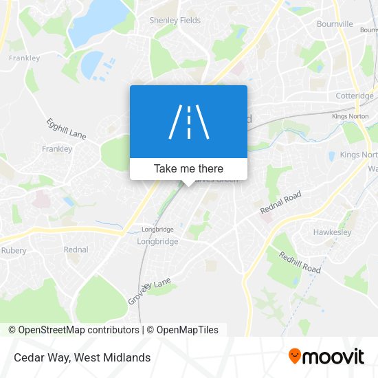 Cedar Way map