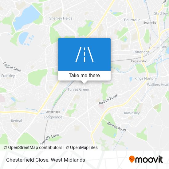 Chesterfield Close map