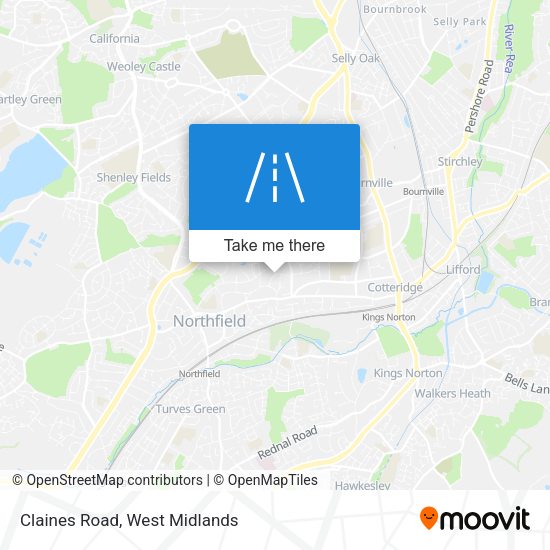Claines Road map