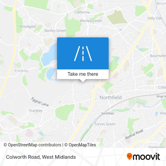 Colworth Road map