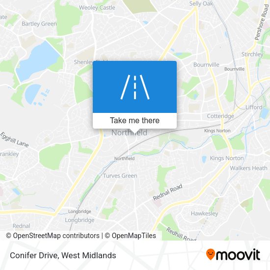 Conifer Drive map