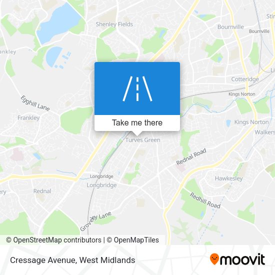 Cressage Avenue map