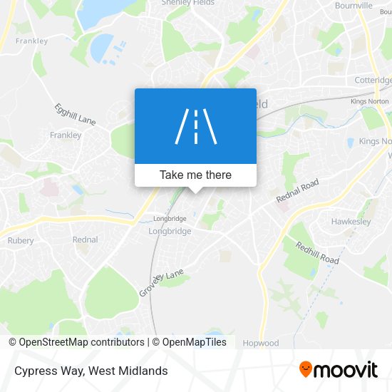 Cypress Way map