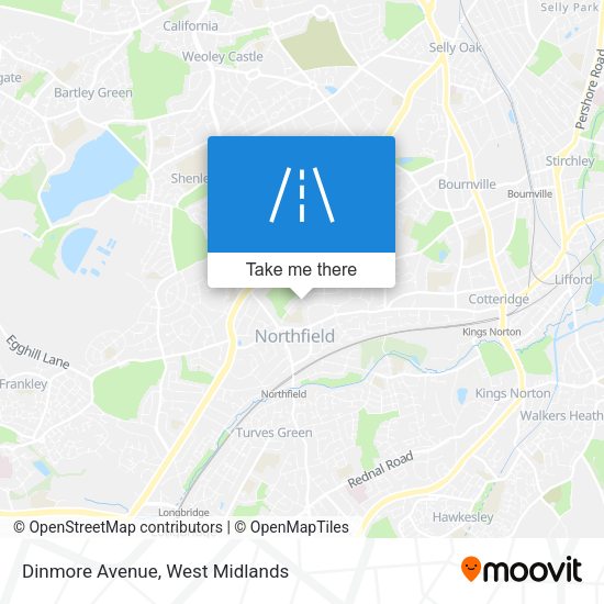 Dinmore Avenue map