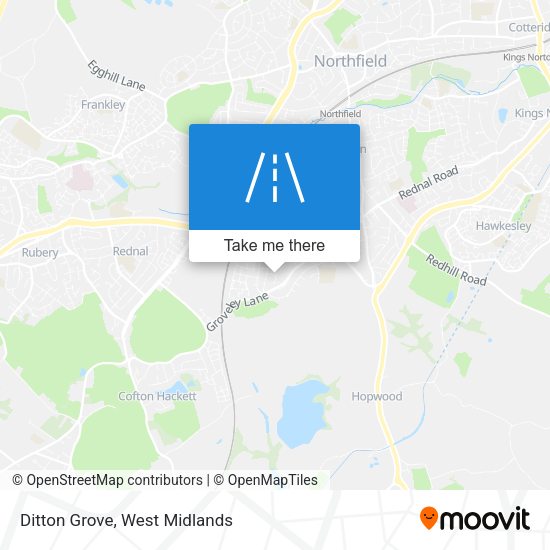 Ditton Grove map