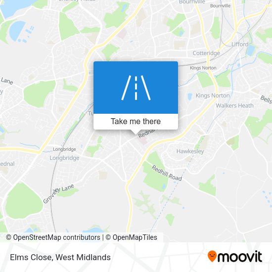 Elms Close map