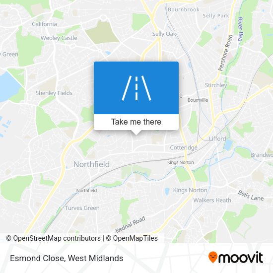 Esmond Close map