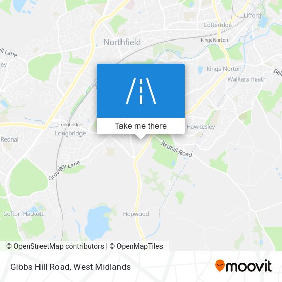 Gibbs Hill Road map
