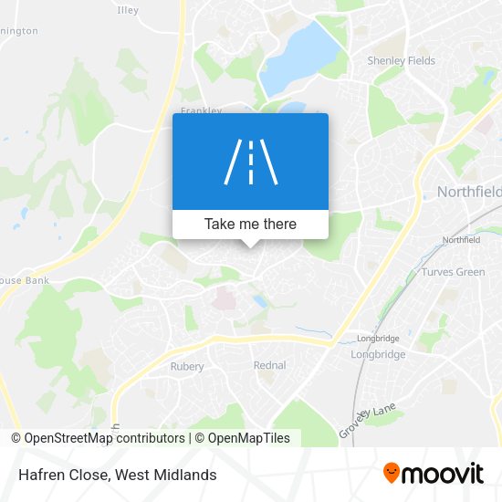 Hafren Close map