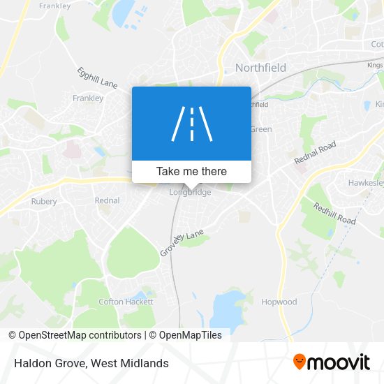 Haldon Grove map