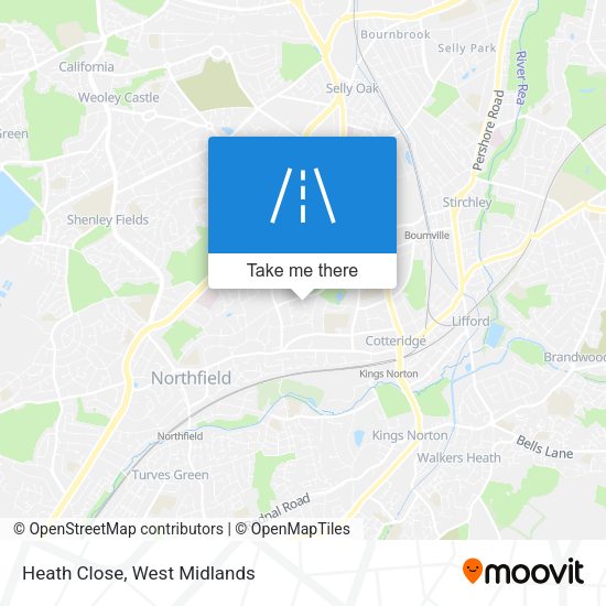 Heath Close map