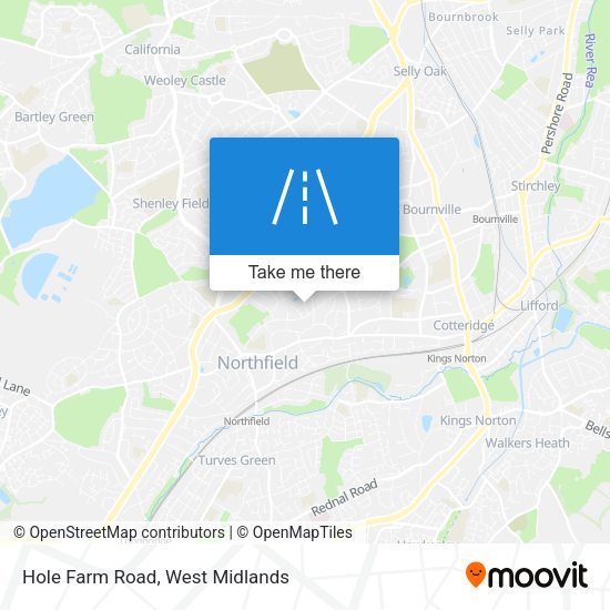Hole Farm Road map