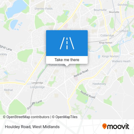 Houldey Road map