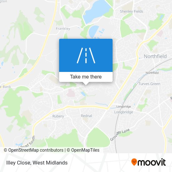 Illey Close map