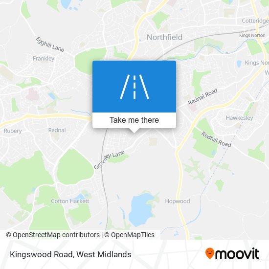 Kingswood Road map