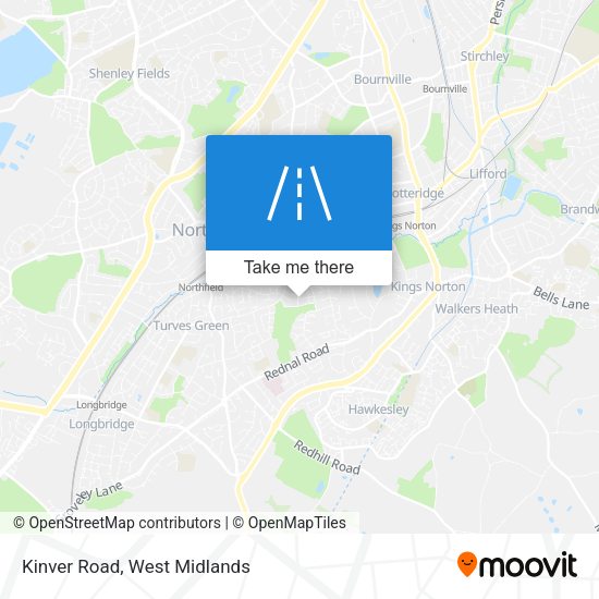 Kinver Road map