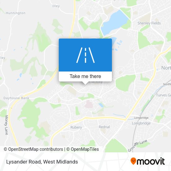 Lysander Road map