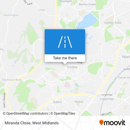 Miranda Close map