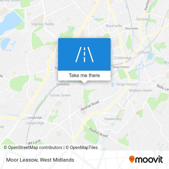 Moor Leasow map
