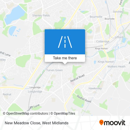 New Meadow Close map