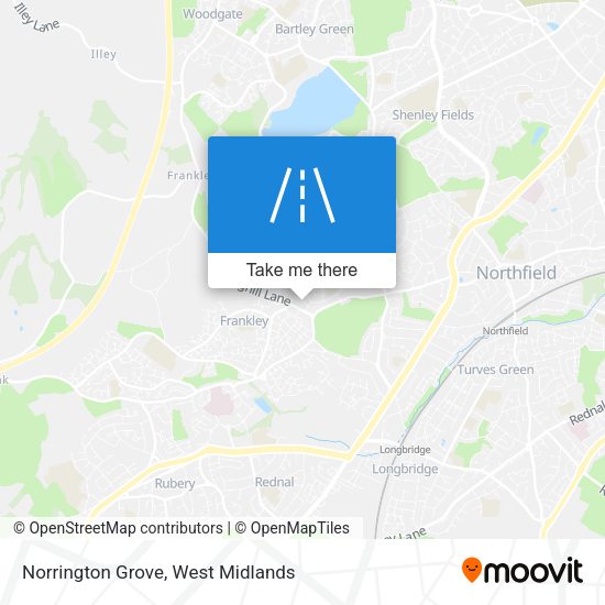 Norrington Grove map