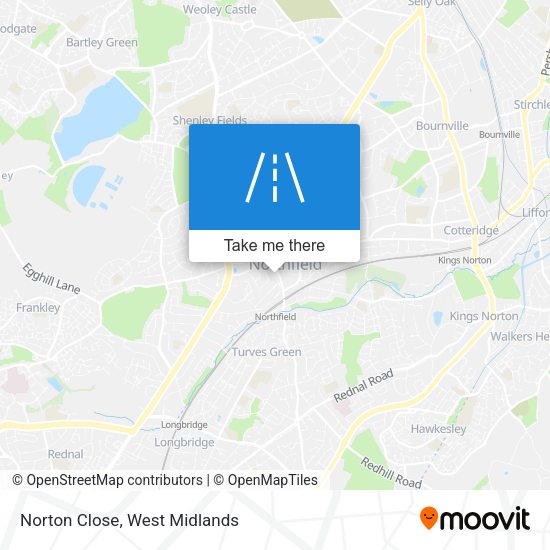 Norton Close map