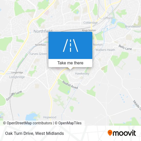 Oak Turn Drive map