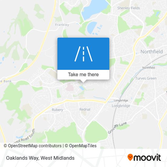 Oaklands Way map