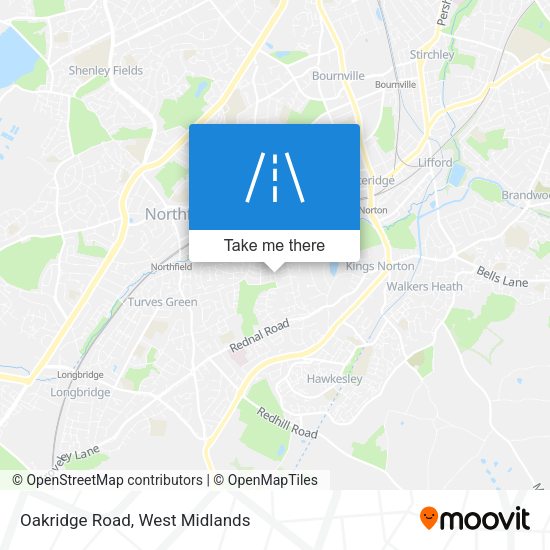 Oakridge Road map