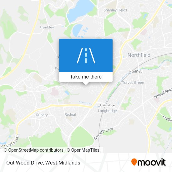 Out Wood Drive map