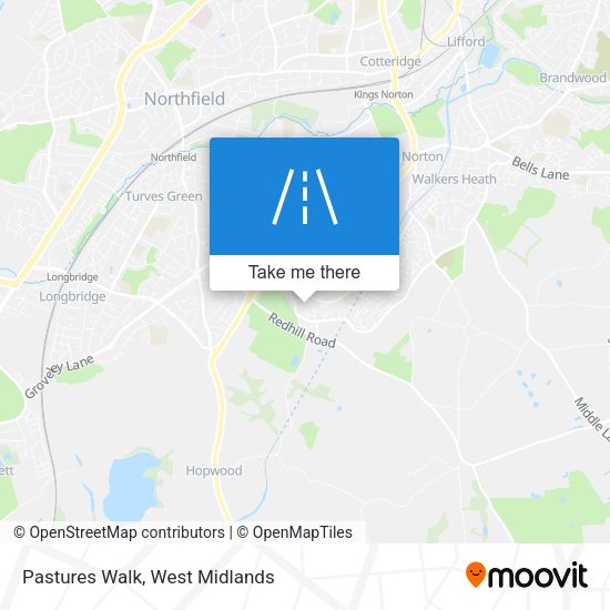 Pastures Walk map