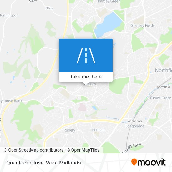 Quantock Close map
