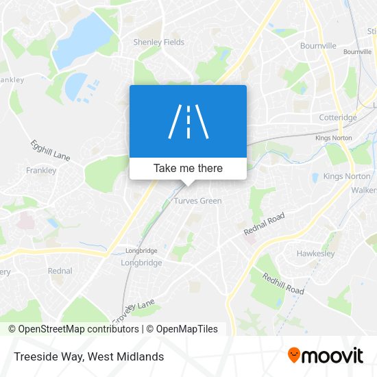 Treeside Way map