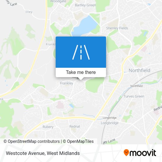Westcote Avenue map
