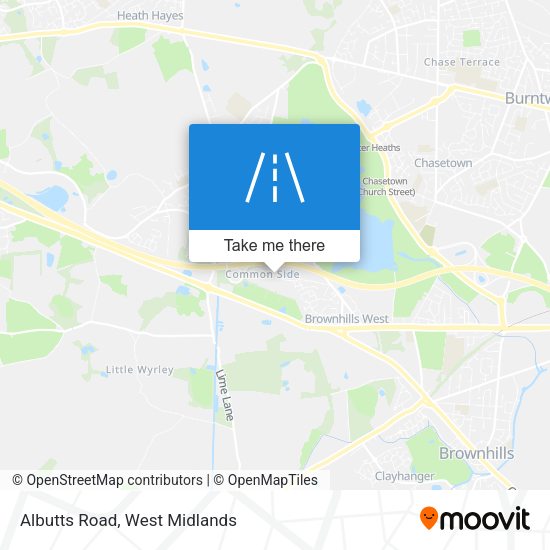 Albutts Road map