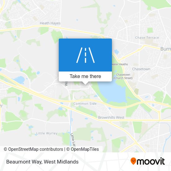 Beaumont Way map