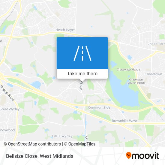 Bellsize Close map