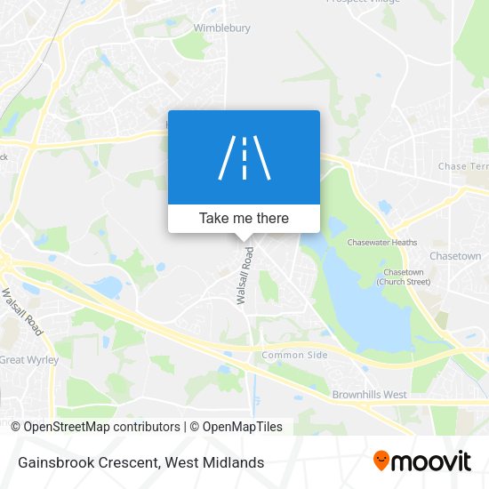 Gainsbrook Crescent map