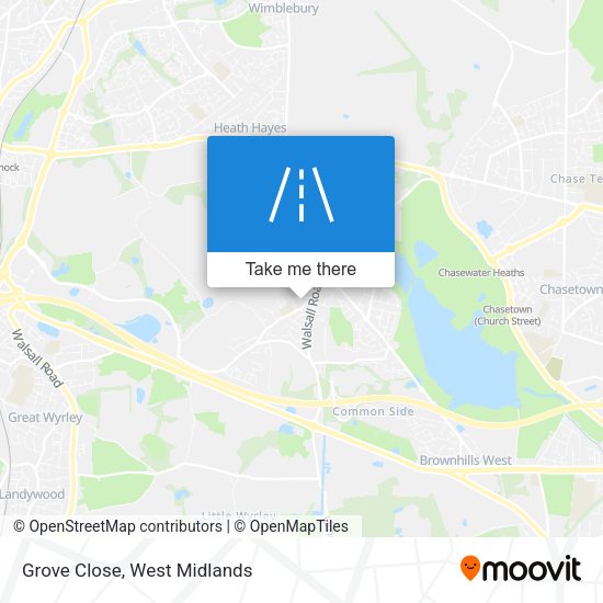 Grove Close map