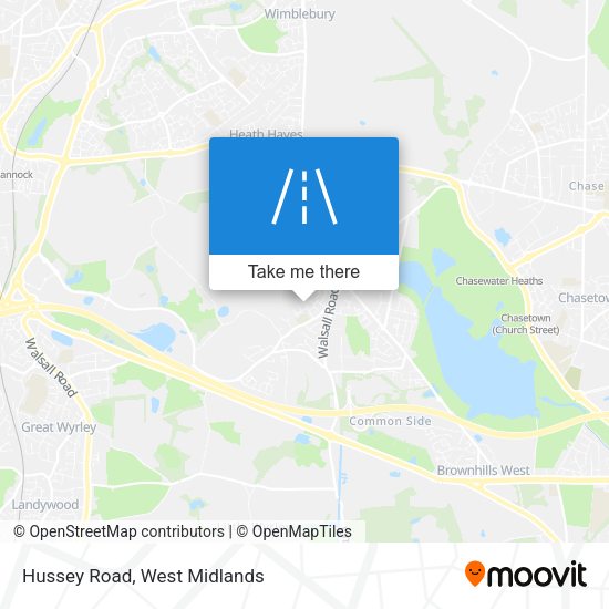 Hussey Road map