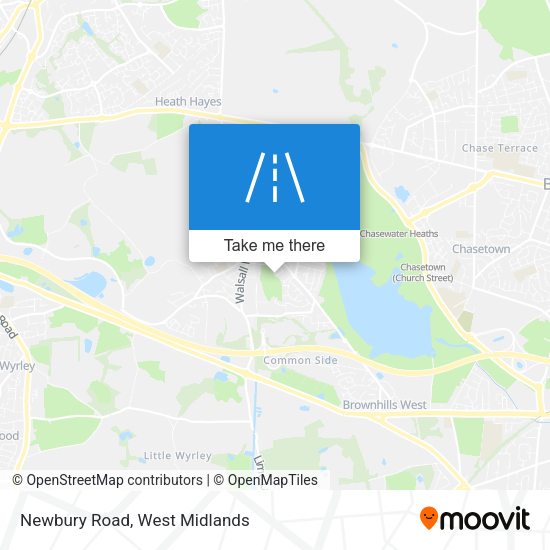 Newbury Road map